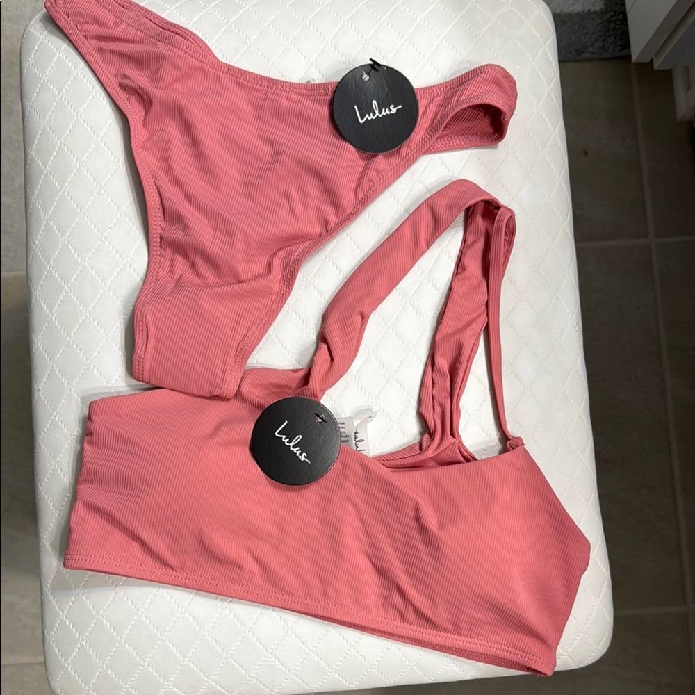 Lulu's Coral Pink Intimates Set